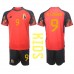 België Romelu Lukaku #9 Babykleding Thuisshirt Kinderen WK 2022 Korte Mouwen (+ korte broeken)